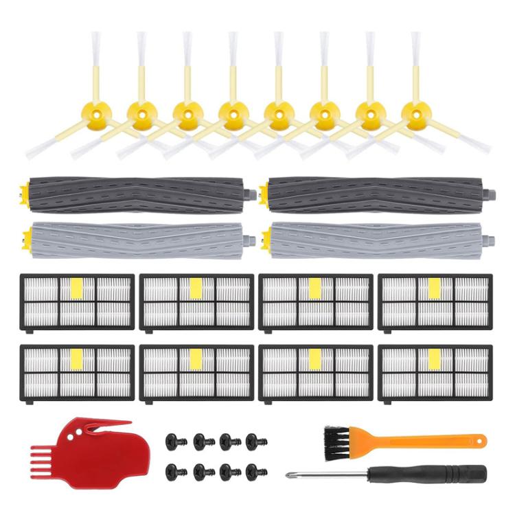 For IRobot Roomba 800/900 Series Vacuum Cleaner Accessories Main Brush Filter Side Brush, 23pcs /Set For IRobot Roomba 800/900 Series Vacuum Cleaner Accessories Main Brush Filter Side Brush, 23pcs /Set